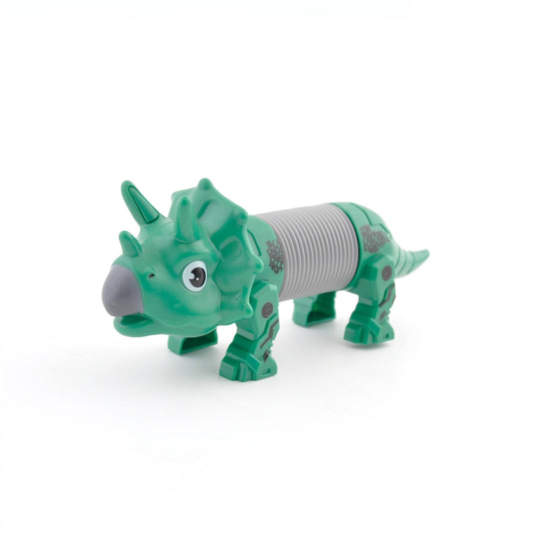 Kaiser Toy Box - Kids Popping Tube Dino - GREEN